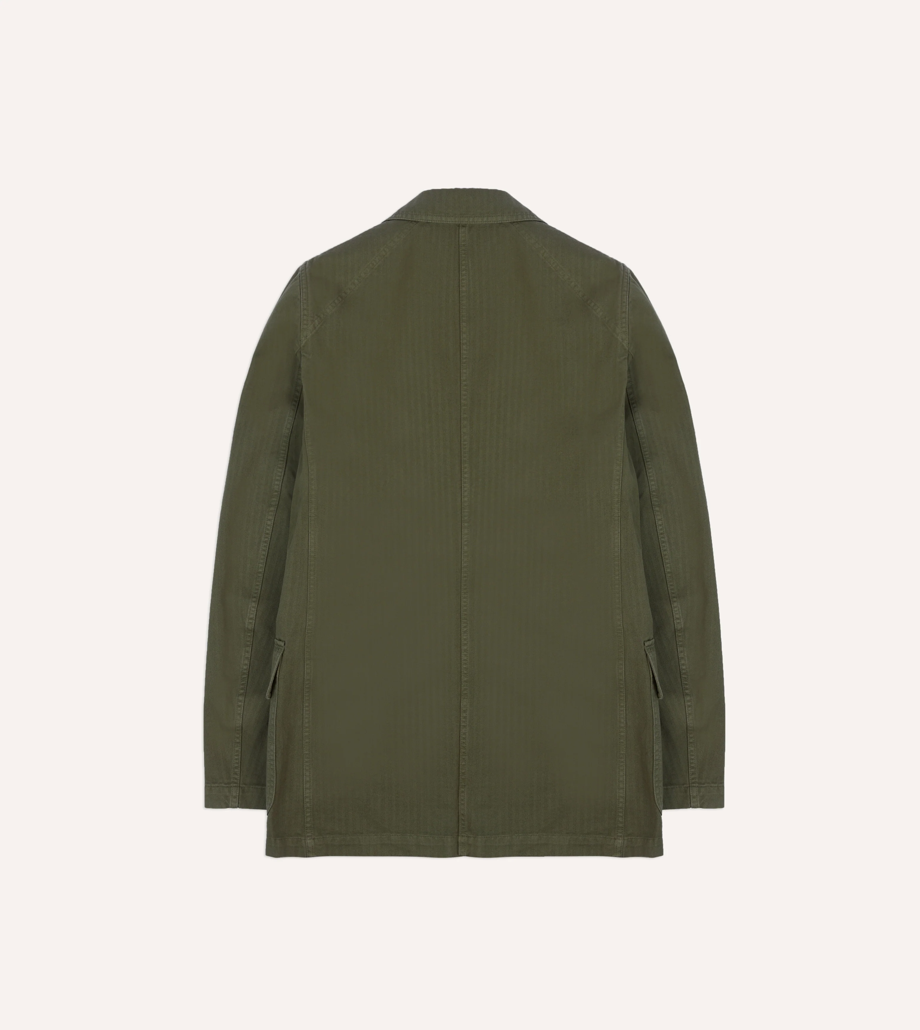 Olive Herringbone Cotton Games Blazer Mk. I - Image 7