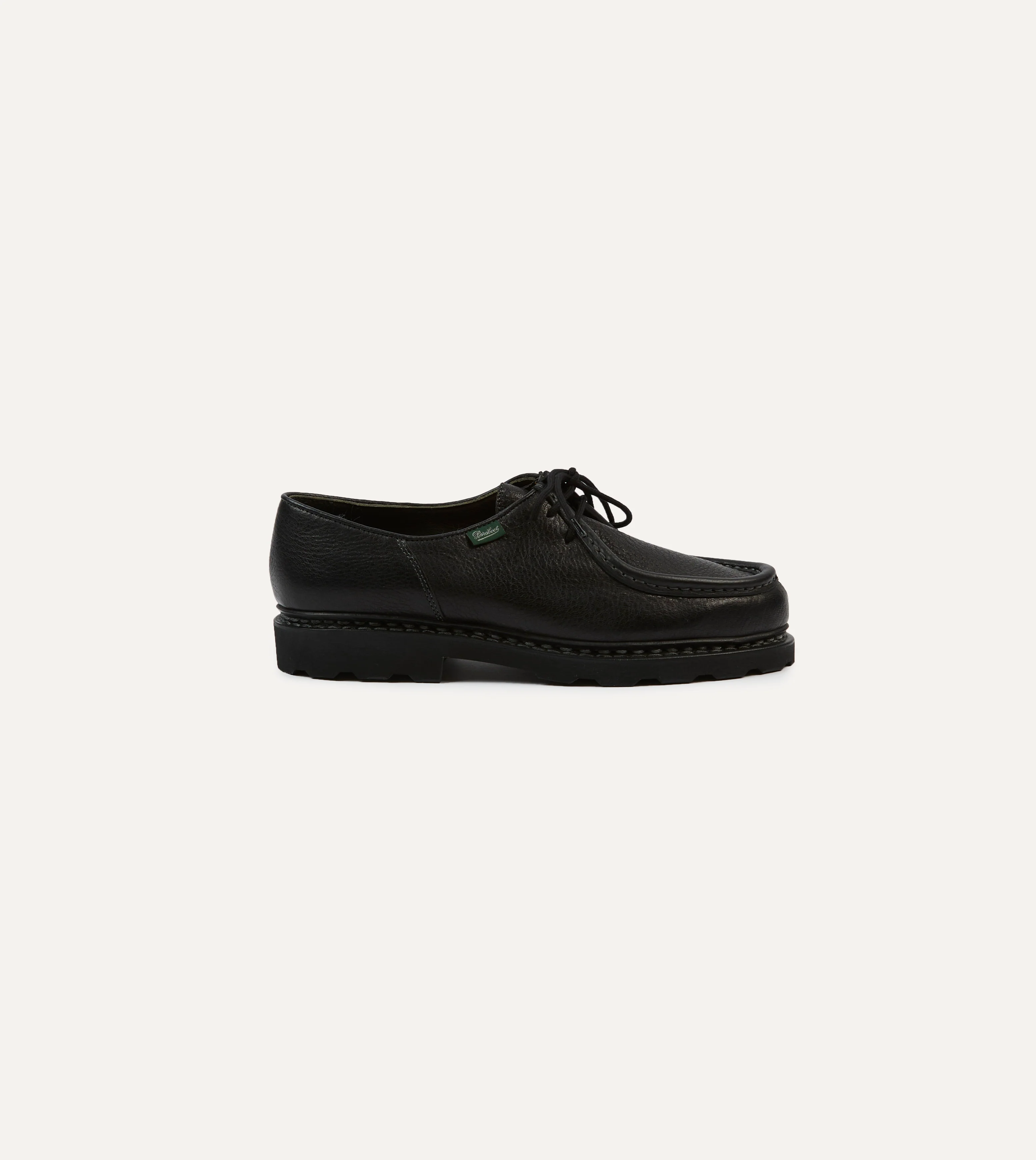 Paraboot Michael Noir Deer Leather Derby Shoe - Image 6
