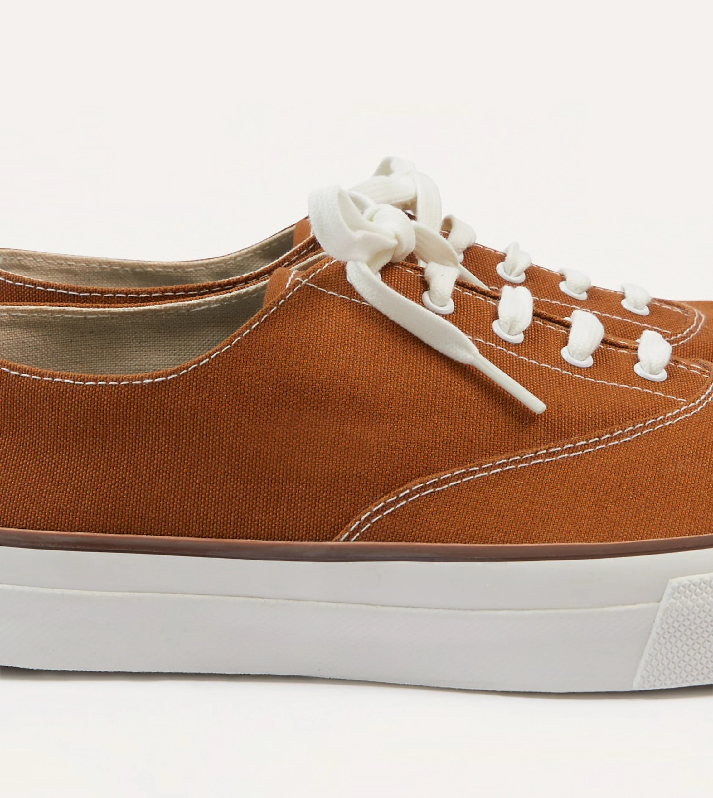 Wakouwa by Anatomica Brown Cotton Canvas Oxford Trainers - Image 4