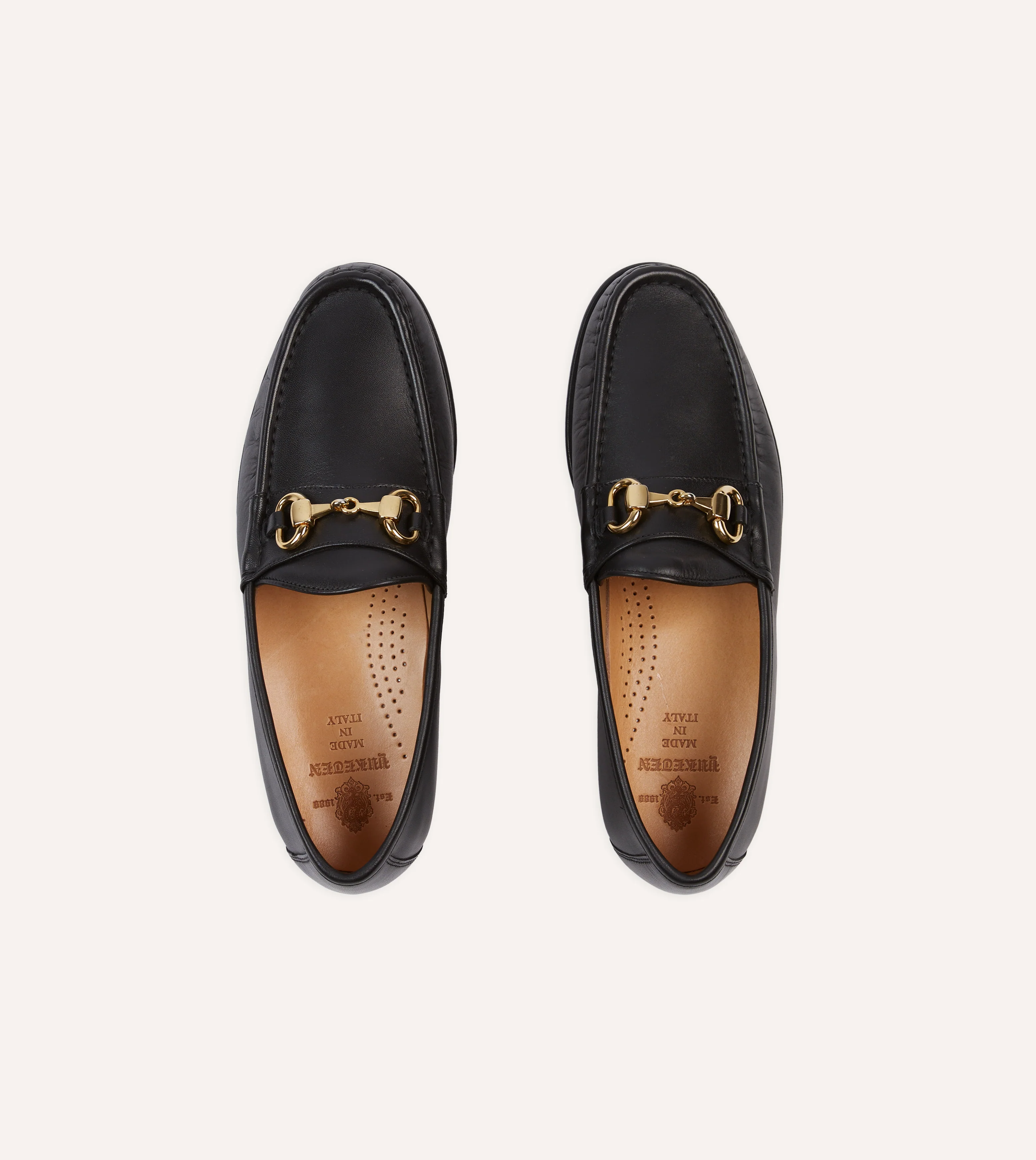 Yuketen Moc Ischia Black Leather Bit Loafer - Image 4